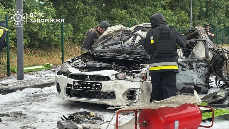 Удар по АЗС Запорожья