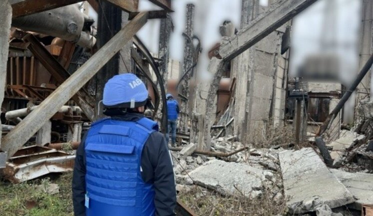 IAEA experts inspect damage caused by Russian shelling at substations important for nuclear power plants. PHOTOS