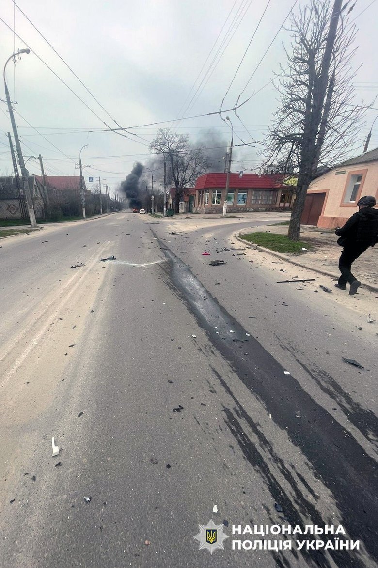 Удар РФ по авто в Херсоні
