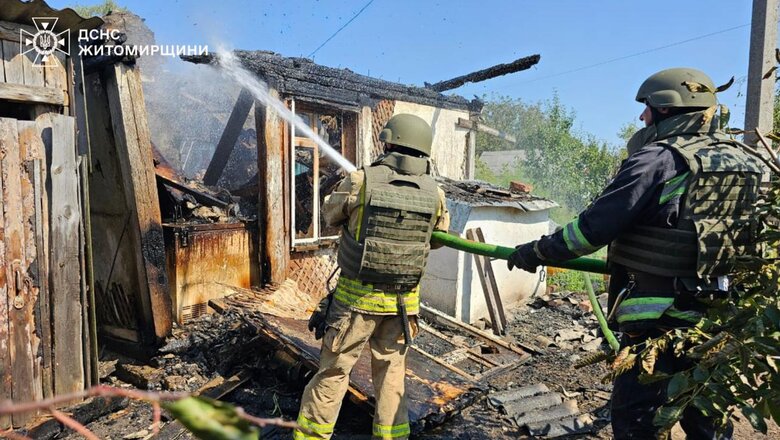 Наслідки обстрілу Житомирщини
