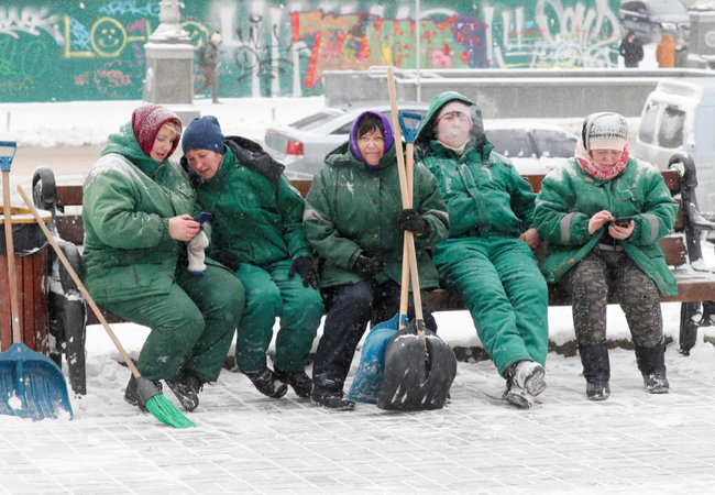 В Киеве выпало 30 см снега 05