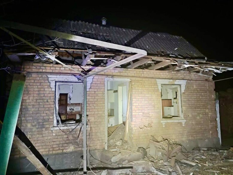 Военные РФ атаковали Днепропетровщину дронами-камикадзе, тяжелой артиллерией и Градами. Над областью уничтожены 2 Шахеда 05