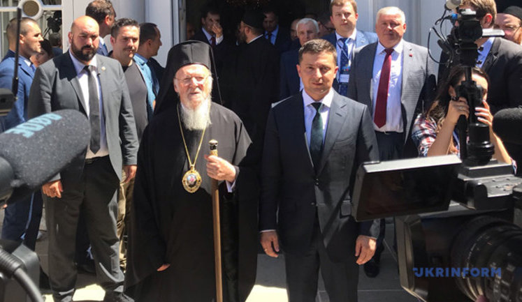 President Zelenskyi meets with Ecumenical Patriarch Bartholomew. PHOTOS