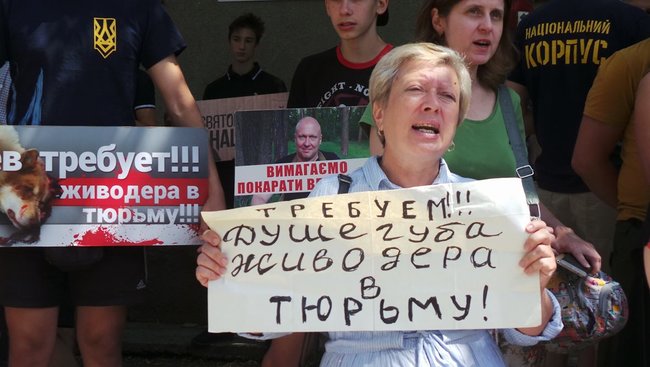 Отключение электричества, самоотвод судьи и митинг: Шевченковский райсуд Киева рассматривает ходатайство об аресте киевского догхантера Святогора 13