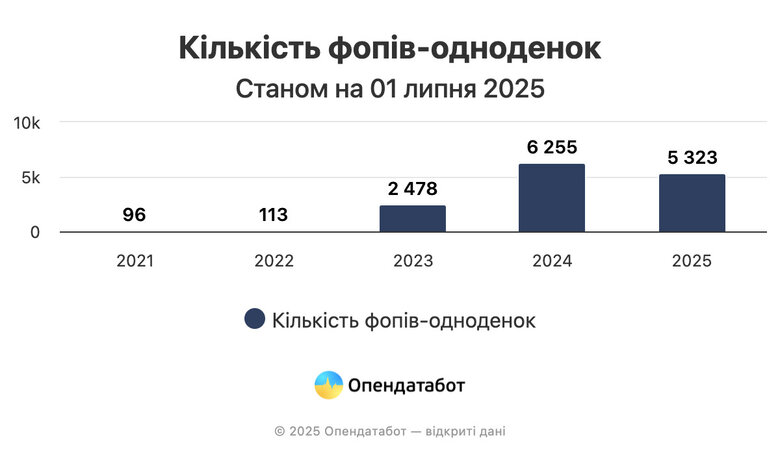 Понад 157 тис. українських ФОП припинили діяльність за півроку: