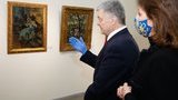 Порошенко відкрив у Музеї Гончара виставку 43 картин із сімейної колекції, через які його викликали в ДБР: "Намагалися оббрехати мене у своїх відосиках - у вас не вийшло". ФОТОрепортаж