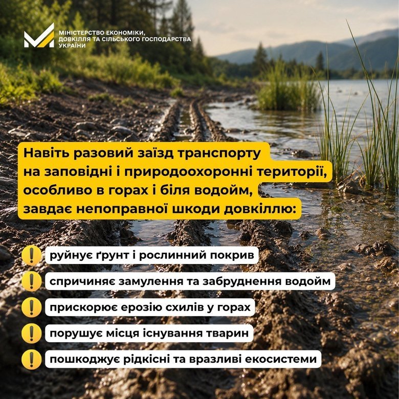 Мінекономіки посилює контроль за джипінгом у заповідниках