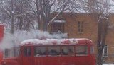 "Новый" транспорт в Донецке - автобусы с печкой-буржуйкой. ФОТО