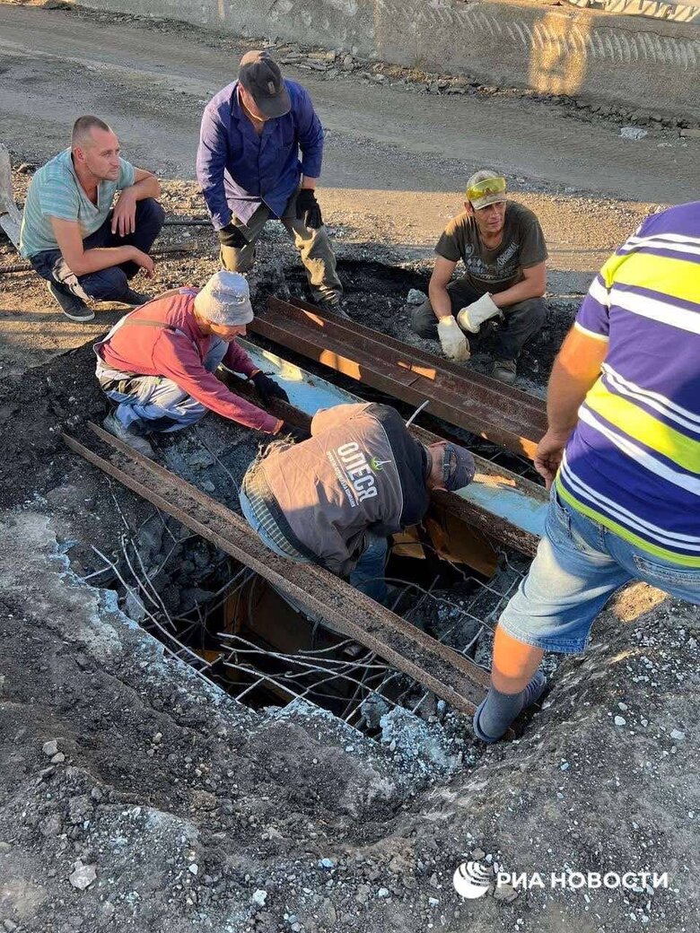 Рашисты пытаются восстановить поврежденные мосты на оккупированной Херсонщине, - Соболевский 01