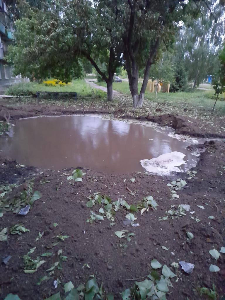 Consequences of an enemy drone attack on Bilopillia 07