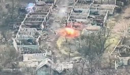 Бійці 14 бригади НГУ підірвали щонайменше 12 окупантів завчасно закладеними вибухівками