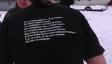 Мирошниченко на крещенские купания оделся в футболку со стихами о "жидах" и "ляхах". ФОТО