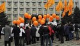 "Помаранчевые" шарики Ющенко против губернатора Одессы. ФОТОрепортаж