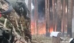 детонація боєприпасів на польовому складі бк армії рф