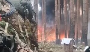 Surviving occupiers watch from shelter as their ammunition depot detonates: "We’re burning, f#ck! F#cking hell, we’re burning!". VIDEO