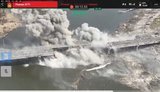 Уничтожение моста в Херсонской области