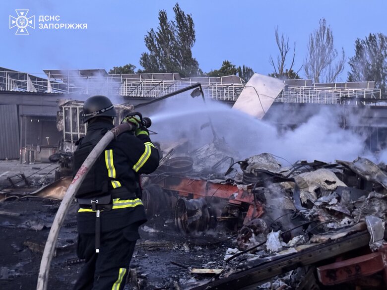 Запоріжжя після обстрілу