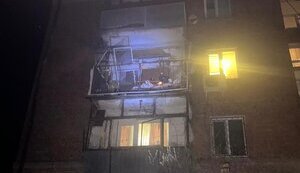 Ruscists hit Nikopol district: multi-storey building and cars are damaged. PHOTO