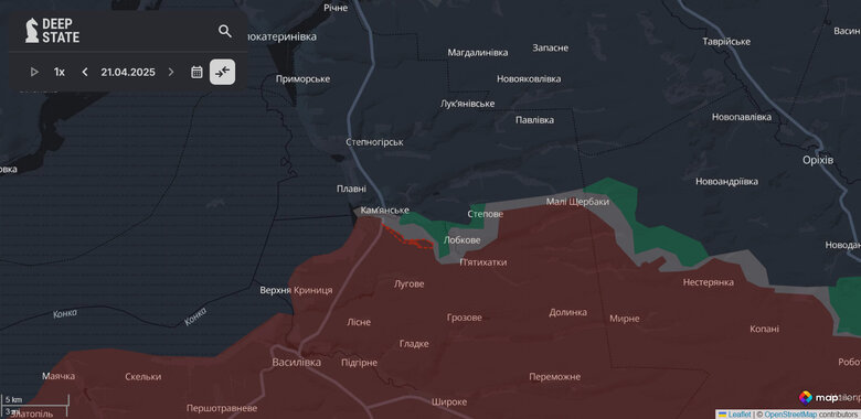 Russians advanced near Kam'янського
