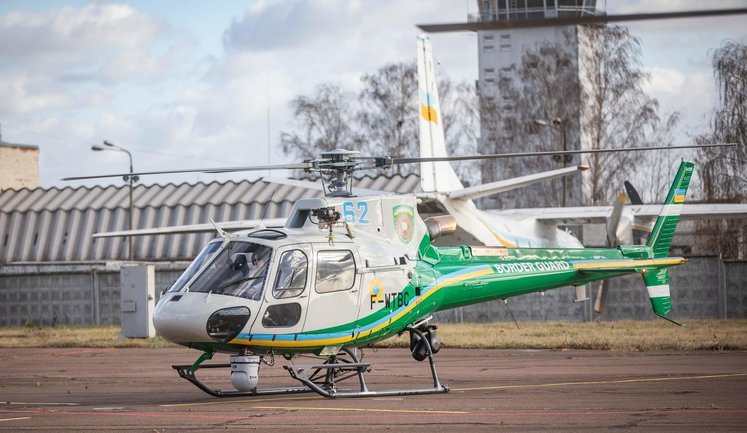 Госпогранслужба получила два новых французских вертолета Н-125 производства Airbus Helicopters. ФОТОрепортаж