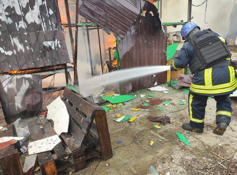 Наслідки обстрілу Нікопольщини