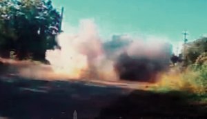 Боец бригады "Рубеж" пулеметным огнем с наземного робота уничтожил российский дрон-"ждун". ВИДЕО