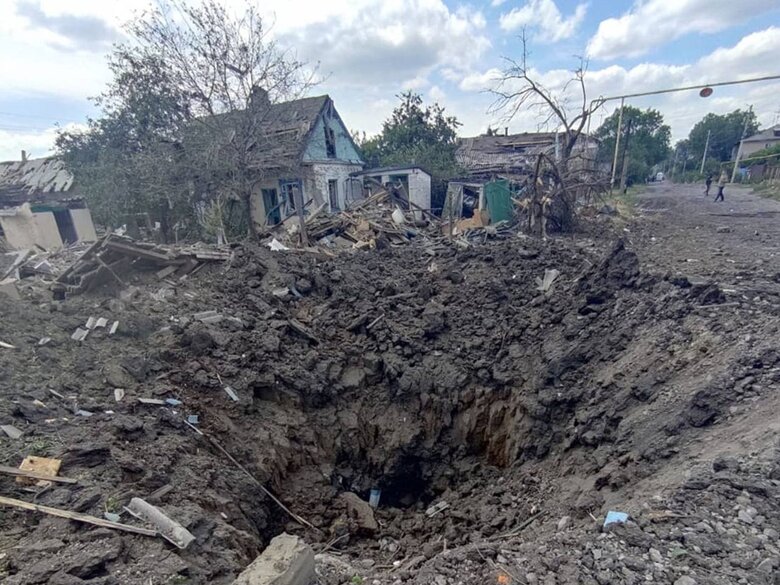 Наслідки обстрілу Покровська