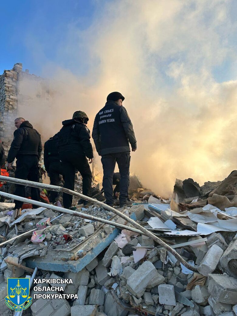 Наслідки обстрілу Купʼянська