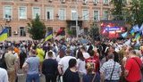 Под Печерским судом в Киеве состоялась акция в поддержку Порошенко. ФОТОрепортаж