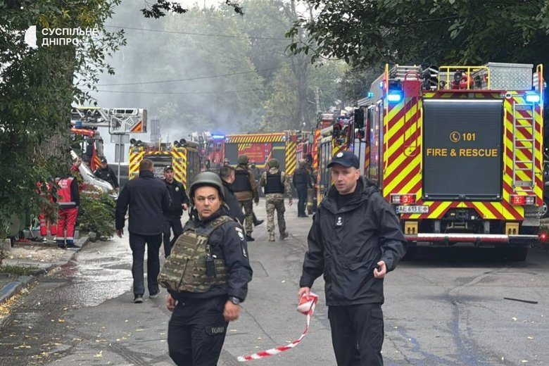 Dnipro attacked by shaheds on September 30