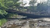 Bridge collapsed in Zakarpattia