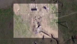 Interior Ministry spokesperson shows Ukrainian UAV bombing Russian mercenaries in Donbas. VIDEO
