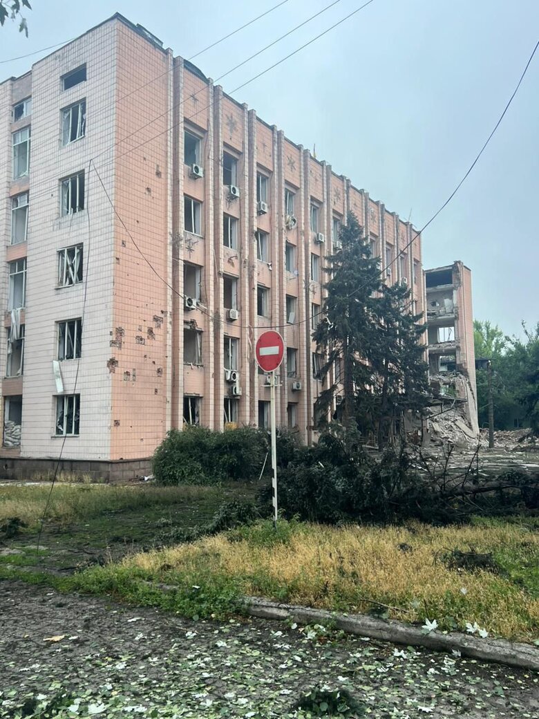 Donetsk region after shelling