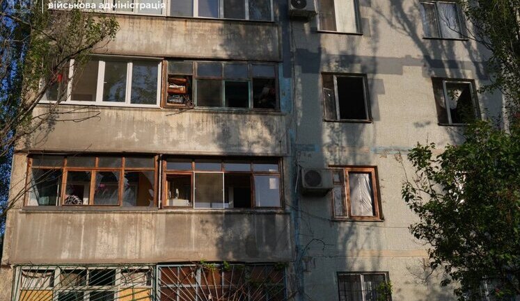 Consequences of Russian strike on Zaporizhzhia: high-rise buildings damaged. PHOTOS