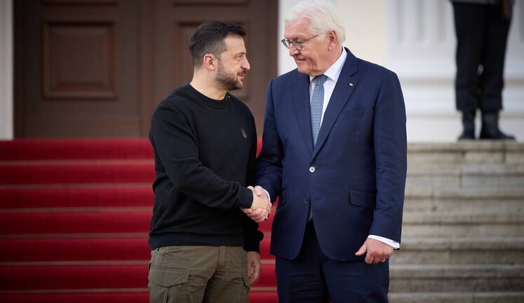 Zelenskyy meets with German President Steinmeier: they discussed security situation and key needs of Ukraine. PHOTOS