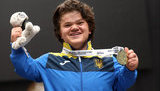 Ukrainian athlete Maryana Shevchuk wins gold in powerlifting at Paralympics in Tokyo