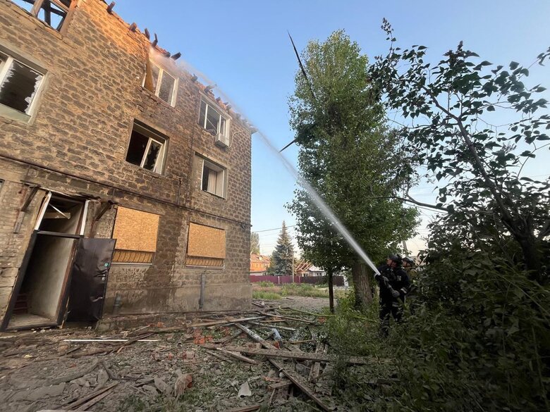 Consequences of shelling in Donetsk region