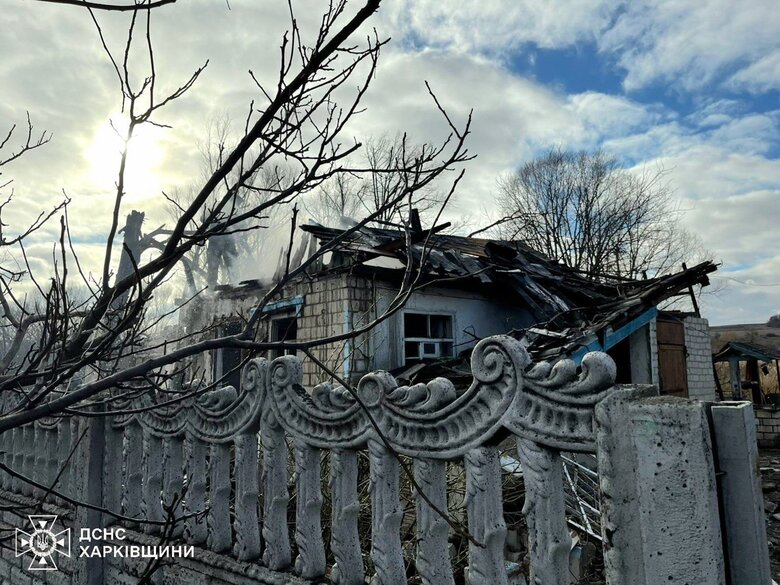 Удар КАБом по с. Осиново на Харківщині