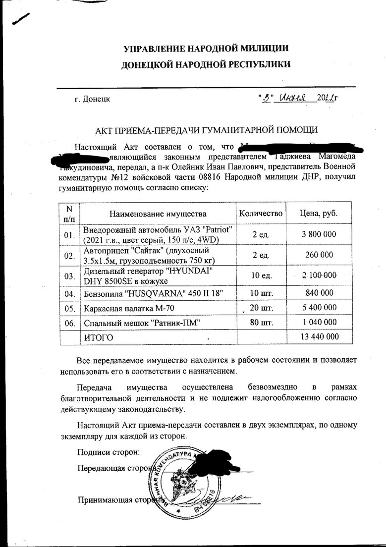 Магомеда Гаджиєв