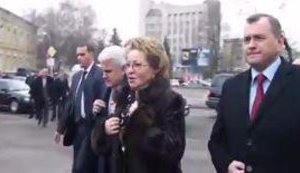 Спикер Совета Федерации России Матвиенко в Житомире: Только вышла, а они уже кричат "ганьба". + ВИДЕО.