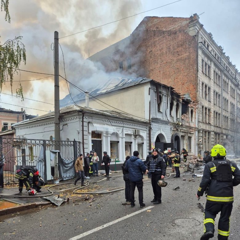 Сад в Харькове после удара шахида