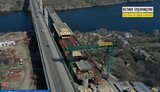 На вантовому мосту в Запоріжжі змонтували всі головні балки, - "Укравтодор". ФОТОрепортаж