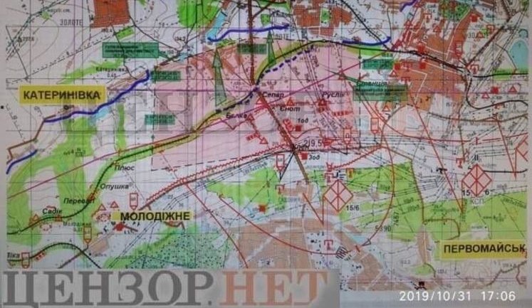 Что происходит в зоне разведения войск близ Золотого. ЭКСКЛЮЗИВНАЯ КАРТА ОПЕРАТИВНОЙ ОБСТАНОВКИ