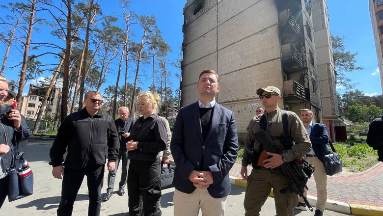 Foreign Minister of Northern Macedonia visits Irpin 05