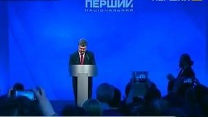 Poroshenko's signing of public broadcasting law televised live. PHOTO