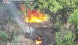 Оператори дронів 5-ї штурмової бригади знищили боєкомплект та чотири бліндажі окупантів