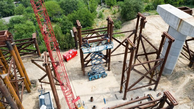 Будівництво моста через Дніпро почали в Запоріжжі 08