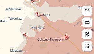 Ворог просунувся у Міньківці та поблизу Федорівки Другої на Донеччині, - DeepState. МАПА