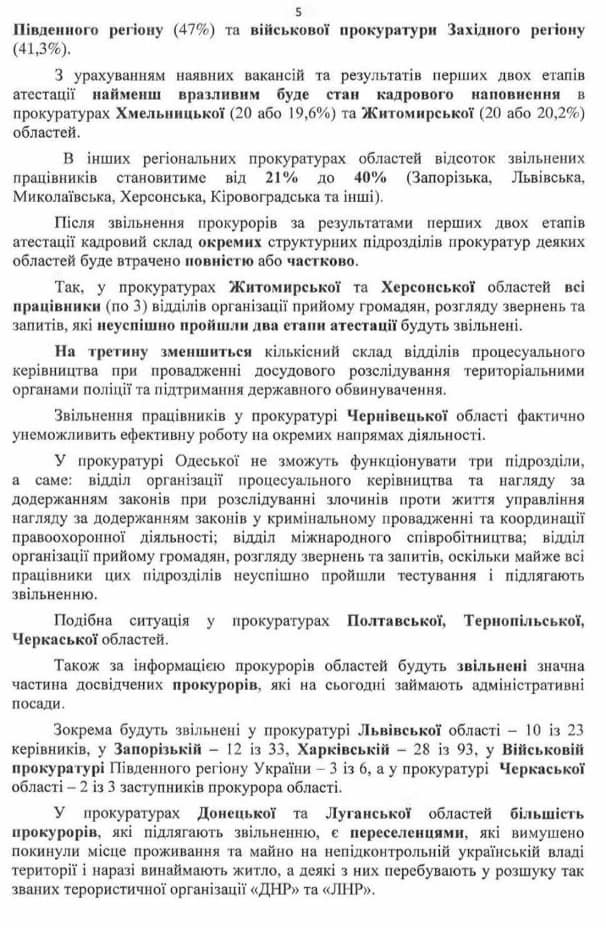 Лишь 45% прокуроров успешно прошли аттестацию в Офис Генпрокурора, что может привести к кадровым проблемам 05