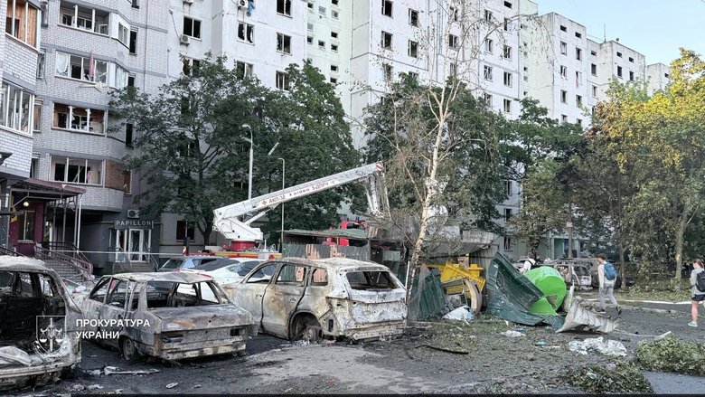 удар РФ по Киеву